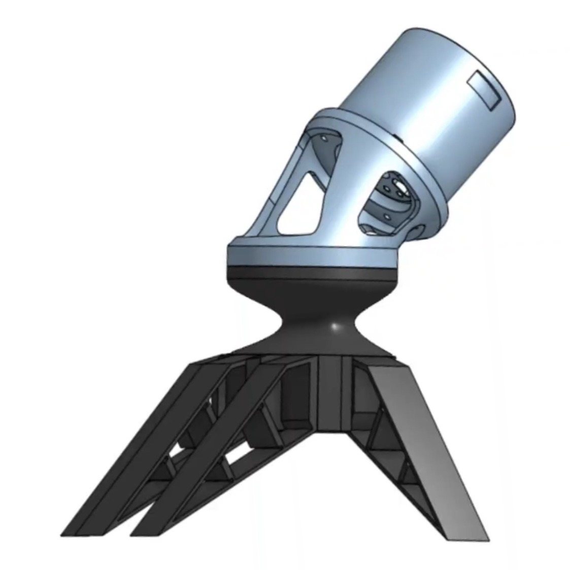 CAD render of the tripod climbing hand mechanism